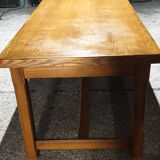 Solid oak farm table