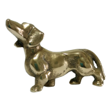 Solid brass dachshund 60s/70s