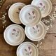 Set of 6 vintage deep plates - Moulin des Loups