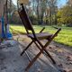 Teak and cane folding chair from the 1900s