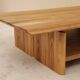 Table basse en orme massif, France, 1980