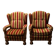 Pair of Spanish Renaissance Style Armchairs - Carved Solid Wood Years