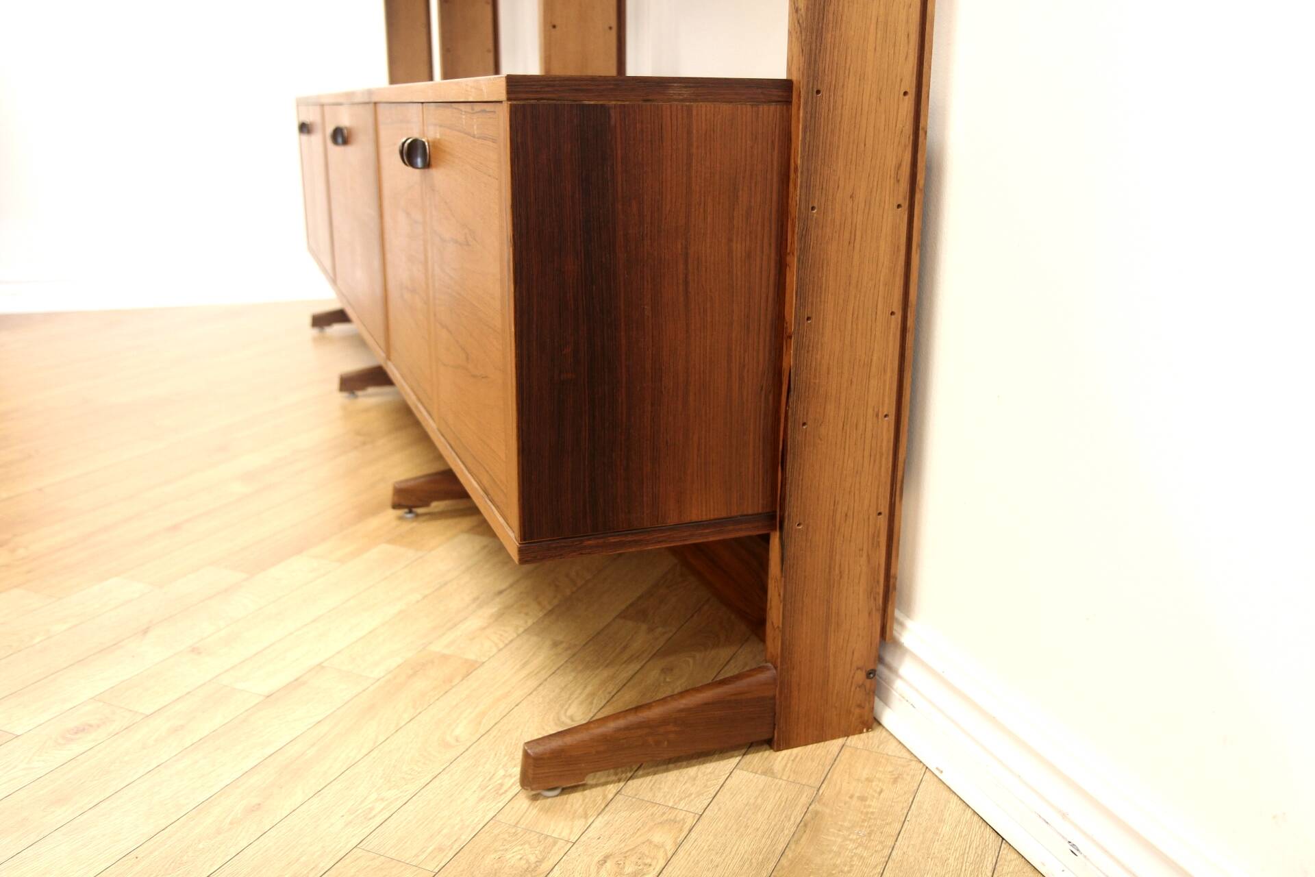Scandinavian "triple" bookcase in rosewood, Sweden, 1960