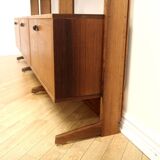 Scandinavian "triple" bookcase in rosewood, Sweden, 1960