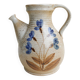 Marais stoneware pitcher, floral decoration