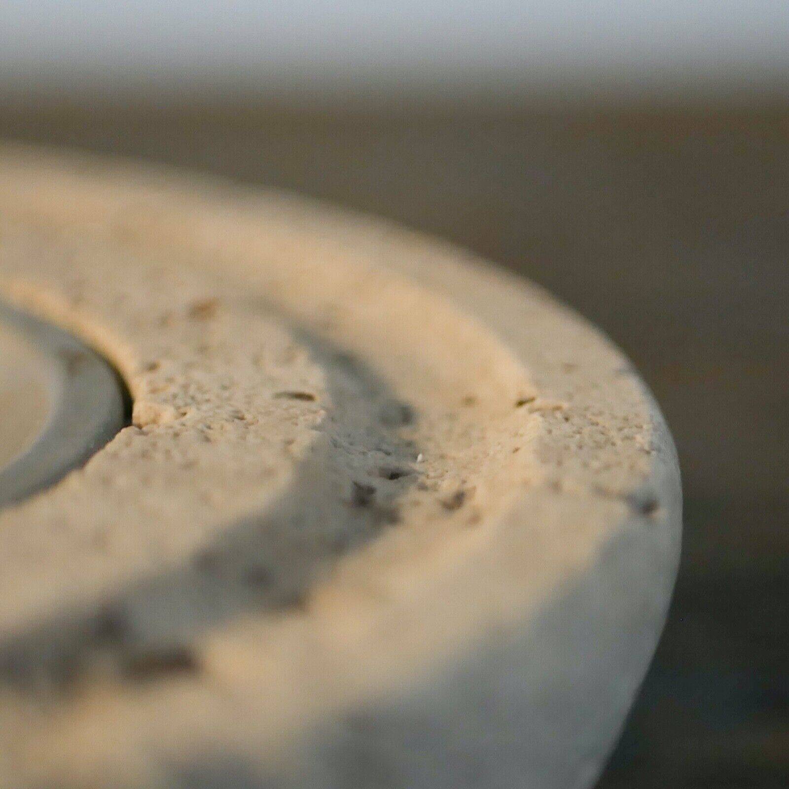 Cendrier en travertin - Art en marbre - Design fabriqué en Italie - Années 1970