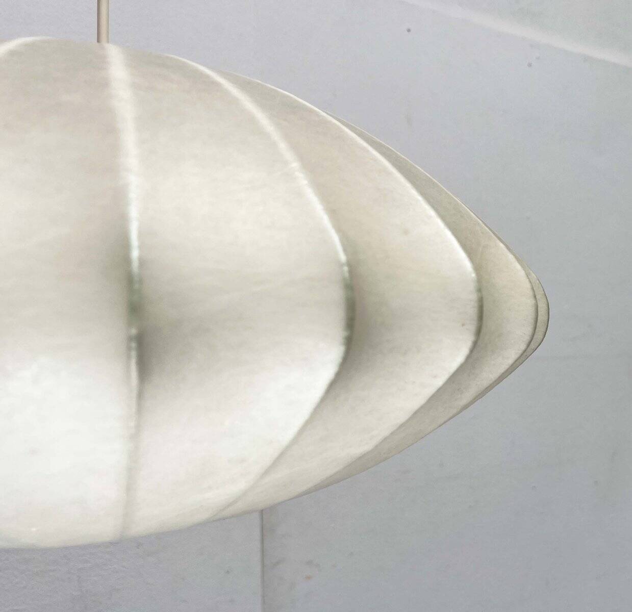Mid-century modern Cocoon pendant lamp by Friedel Wauer for Goldkant Leuchten, Germany, 1960s.