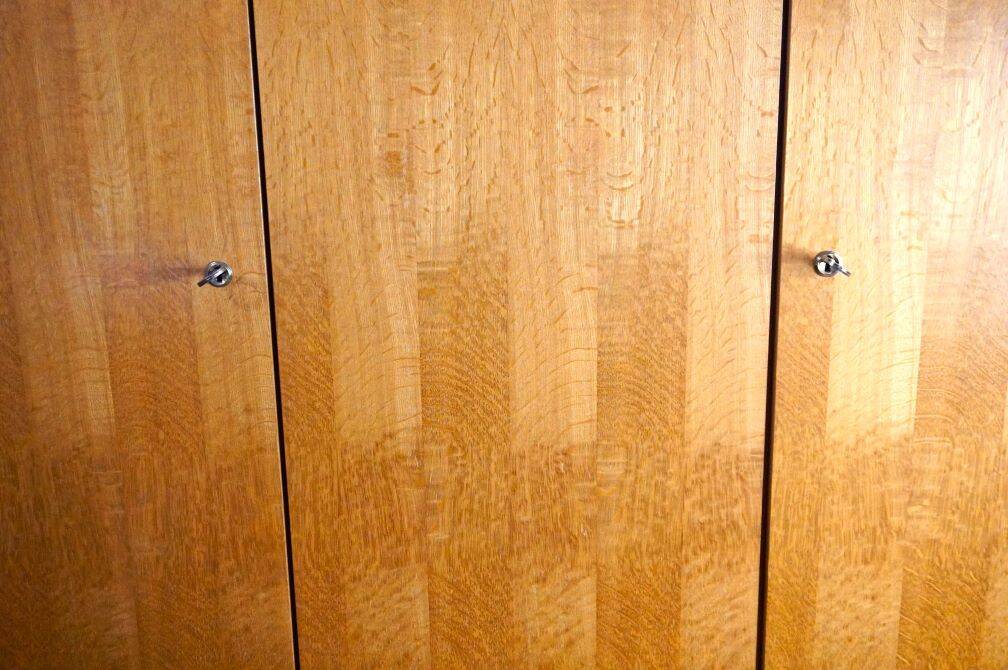 Vintage 60s three-door wardrobe
