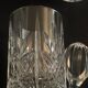 Crystal decanter and its six glasses