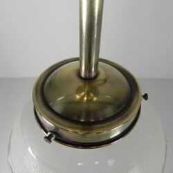 Art Deco pendant light with 12-sided glass ball, 1930s