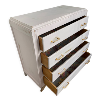 Vintage chest of drawers compass feet