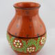 Vase ceramic Alsatian, flower pattern
