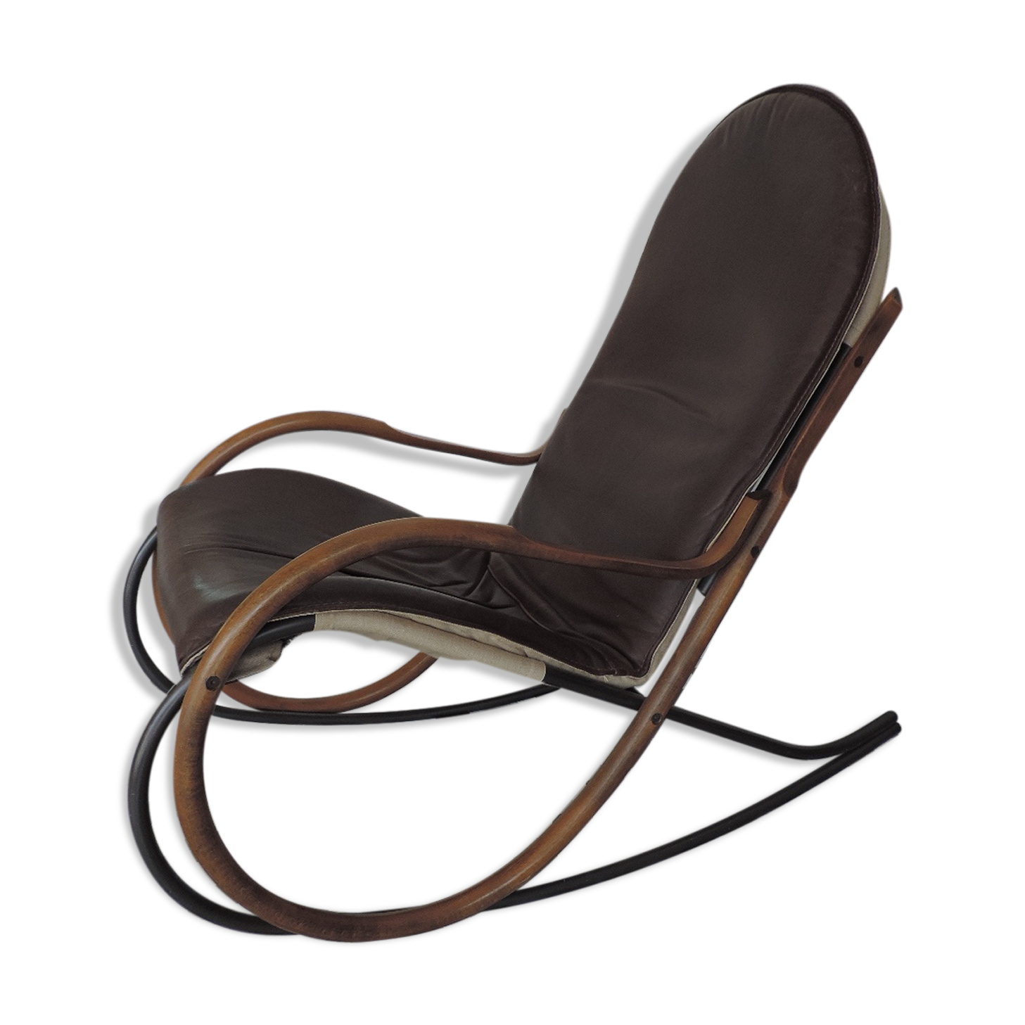 Rocking Chair "nonna" by Paul Tuttle for Strässle 1980