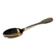 Precious set of 6 teaspoons and its sugar tongs in SOLID SILVER plated Gold Vermeil 19th s