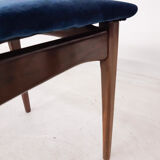 Set of 3 roseood "AWA"dining chairs, the Netherlands 1950's