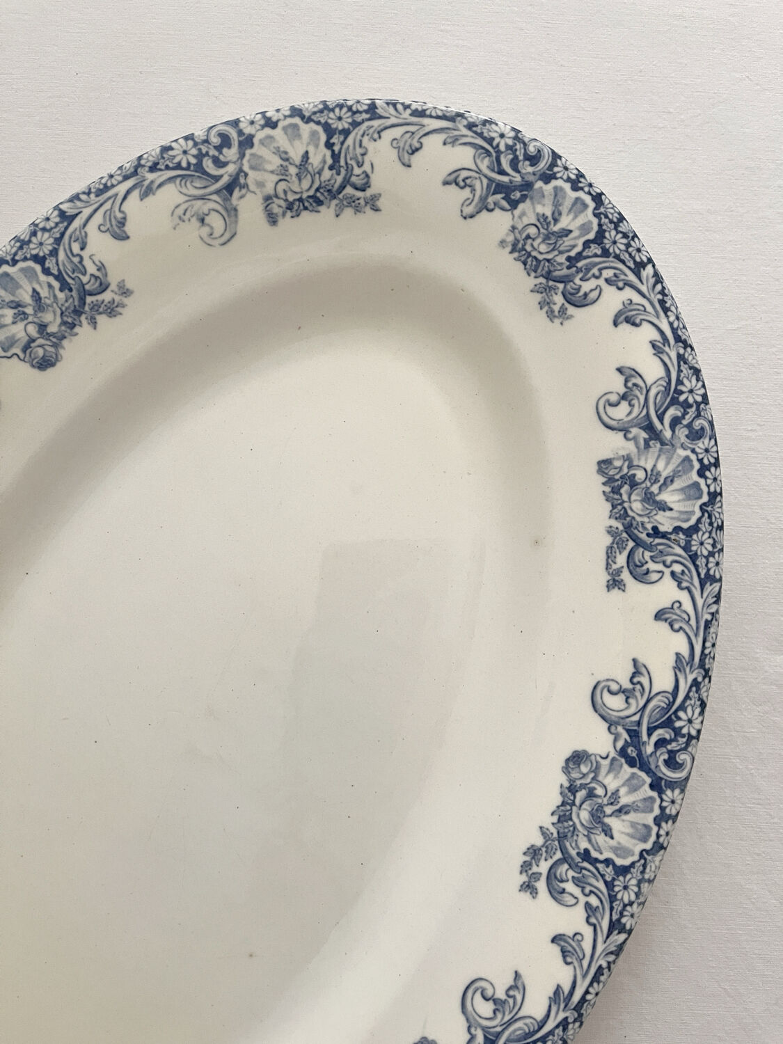 Oval dish in ironstone "Montespan" Salins