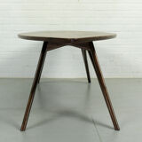 Mid century style curved american nut coffee table