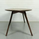 Mid century style curved american nut coffee table