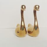 Two ducks made of solid brass