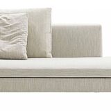 High-end chaise longue, 3-seater wool sofa