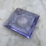 Crystal ashtray 1930 lilac color