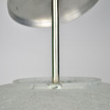 Mid Century frosted Murano glass globe pendant light by Doria Leuchten