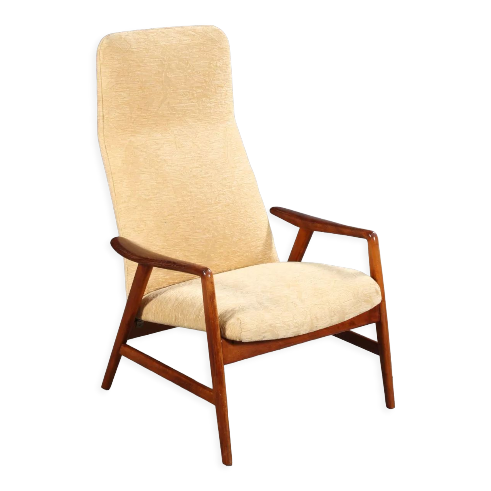 Alf Svensson. Armchair model 'Kontur', elm wood