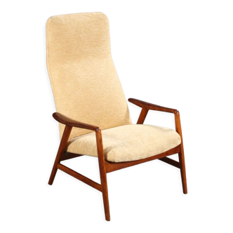 Fauteuil modèle 'Kontur', bois d'orme, Alf Svensson