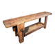 Antique French carpenter's workbench in oak and beech, circa 1900