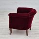 1960s, Danish lounge chair, furniture velour, beech wood legs, original condition.