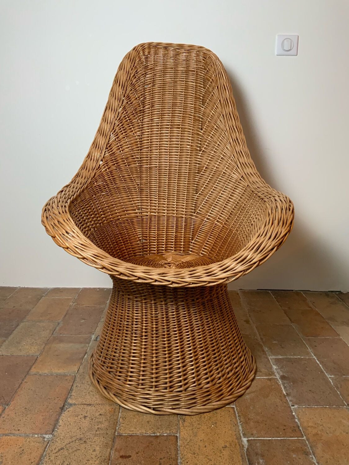 Wicker armchair