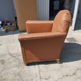 Art Deco armchair in skai