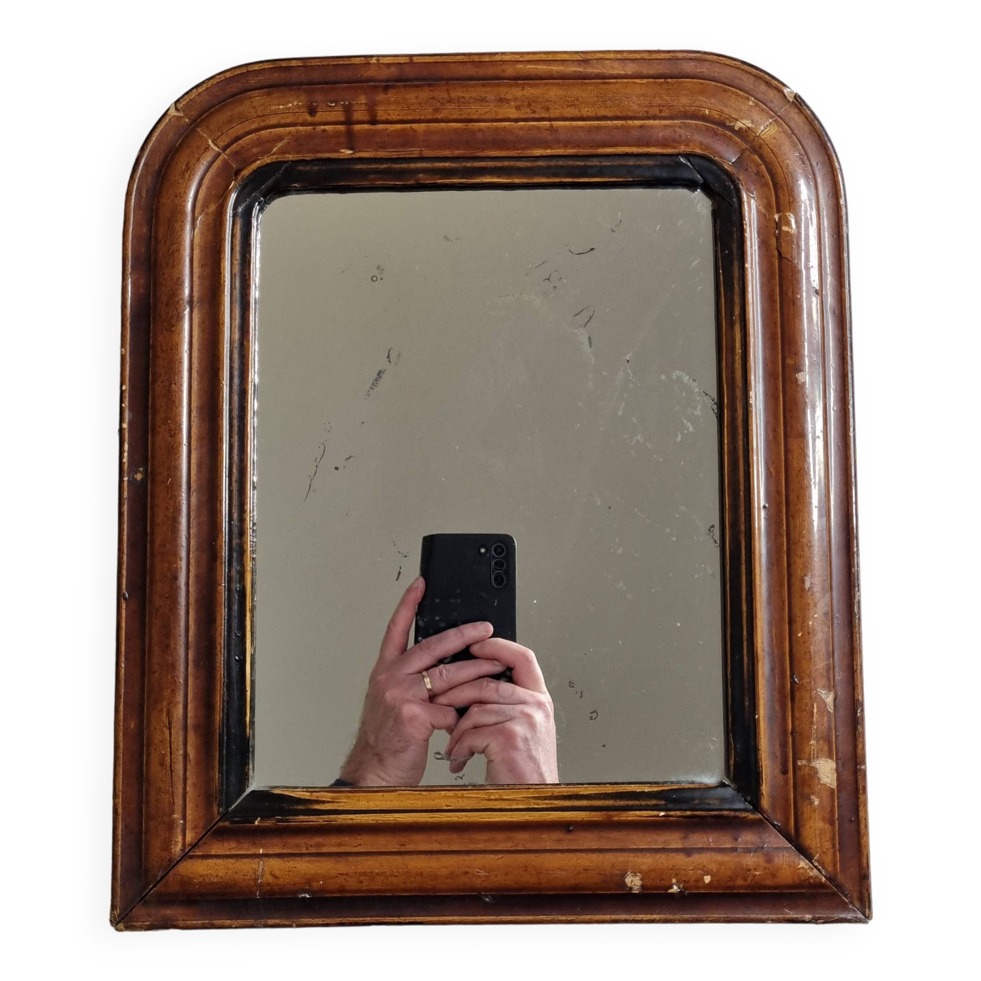 Vintage Louis Philippe style table mirror 37 cm x 32 cm