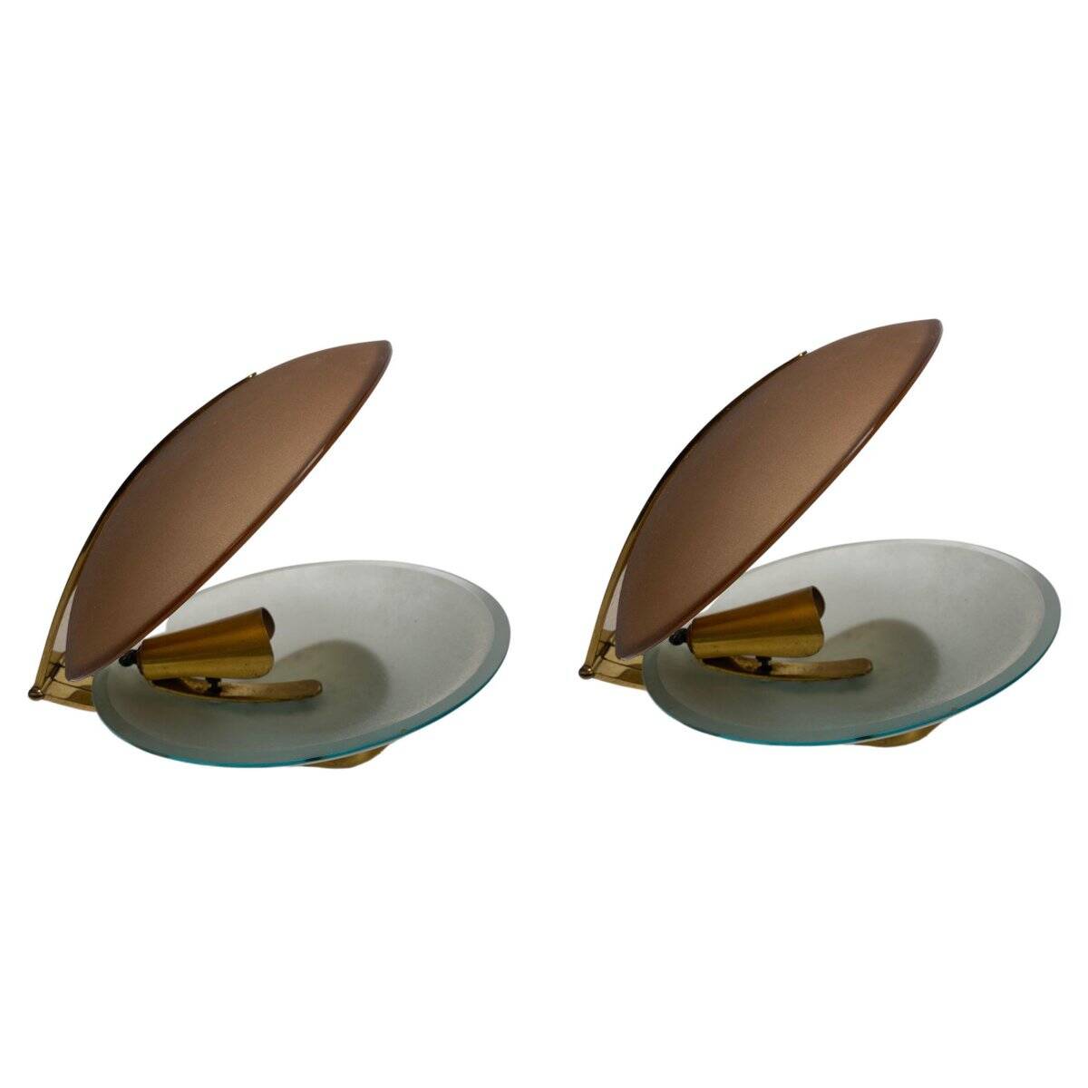 Italian Table Lamps by Max Ingrand for Fontana Arte, 1950s, Set of 2