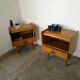 Paire de chevets Vintage, pieds compas