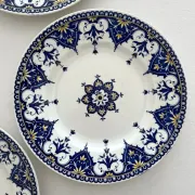 3 flat plates made of ironstone "Cluny" Sarreguemines
