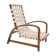 Art-deco adjustable armchair, designed by Jindrich Halabala,Restored,1930's