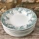 10 assiettes terre de fer. St Amand & Hamage. modèle Reigne