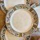 Set of 6 vintage flat plates model Elisabeth from HBCM