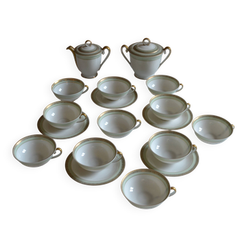 Service à thé ou à café porcelaine de Limoges A. Giraud & Brousseau 1940