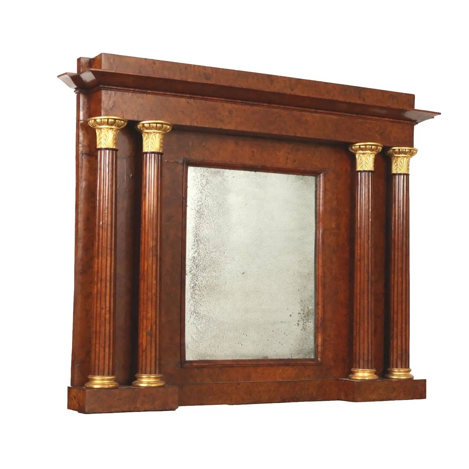 Cheminée ancienne Charles X Paolo Moschini '800 ébène orme