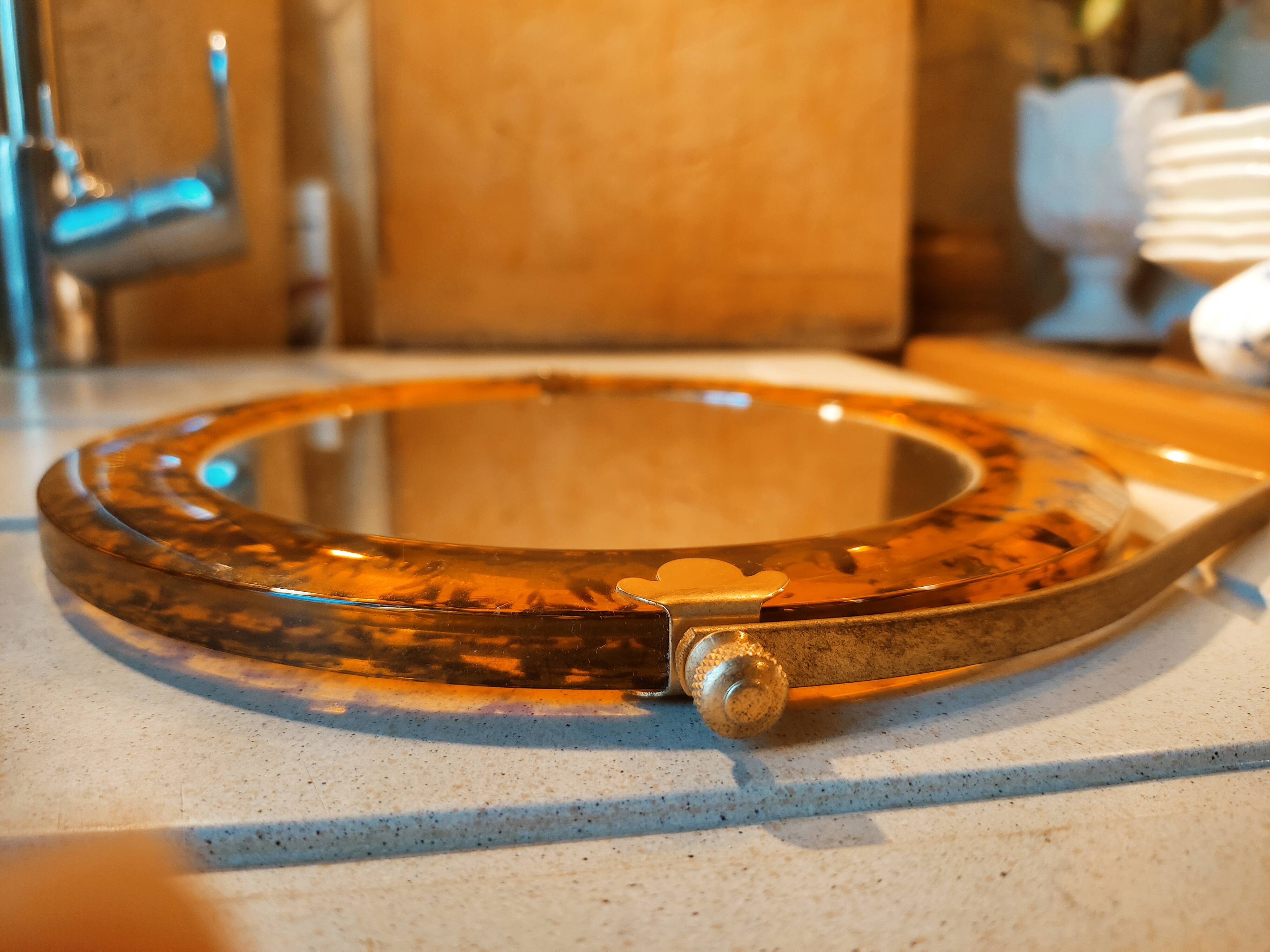 Double-sided tilt mirror 70's lucite