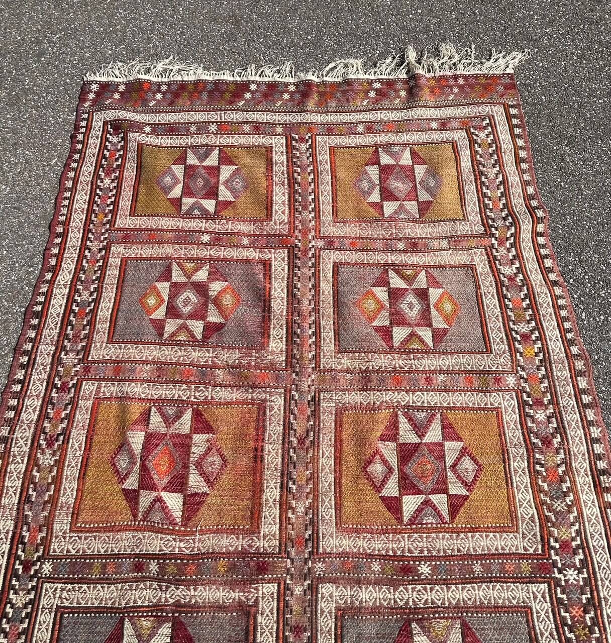 large vintage kilim rug