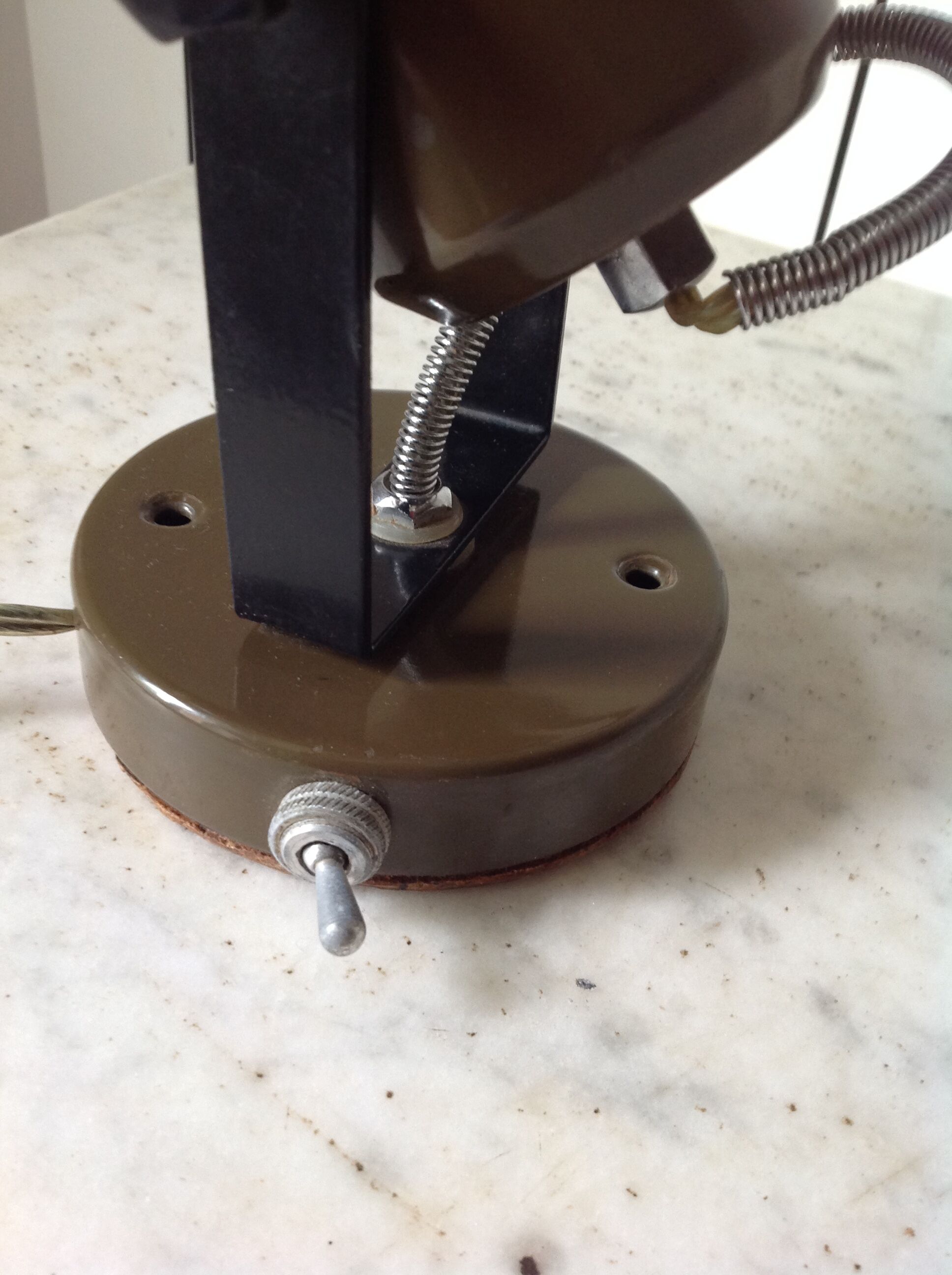 Brown vintage steerable applique, 70s.