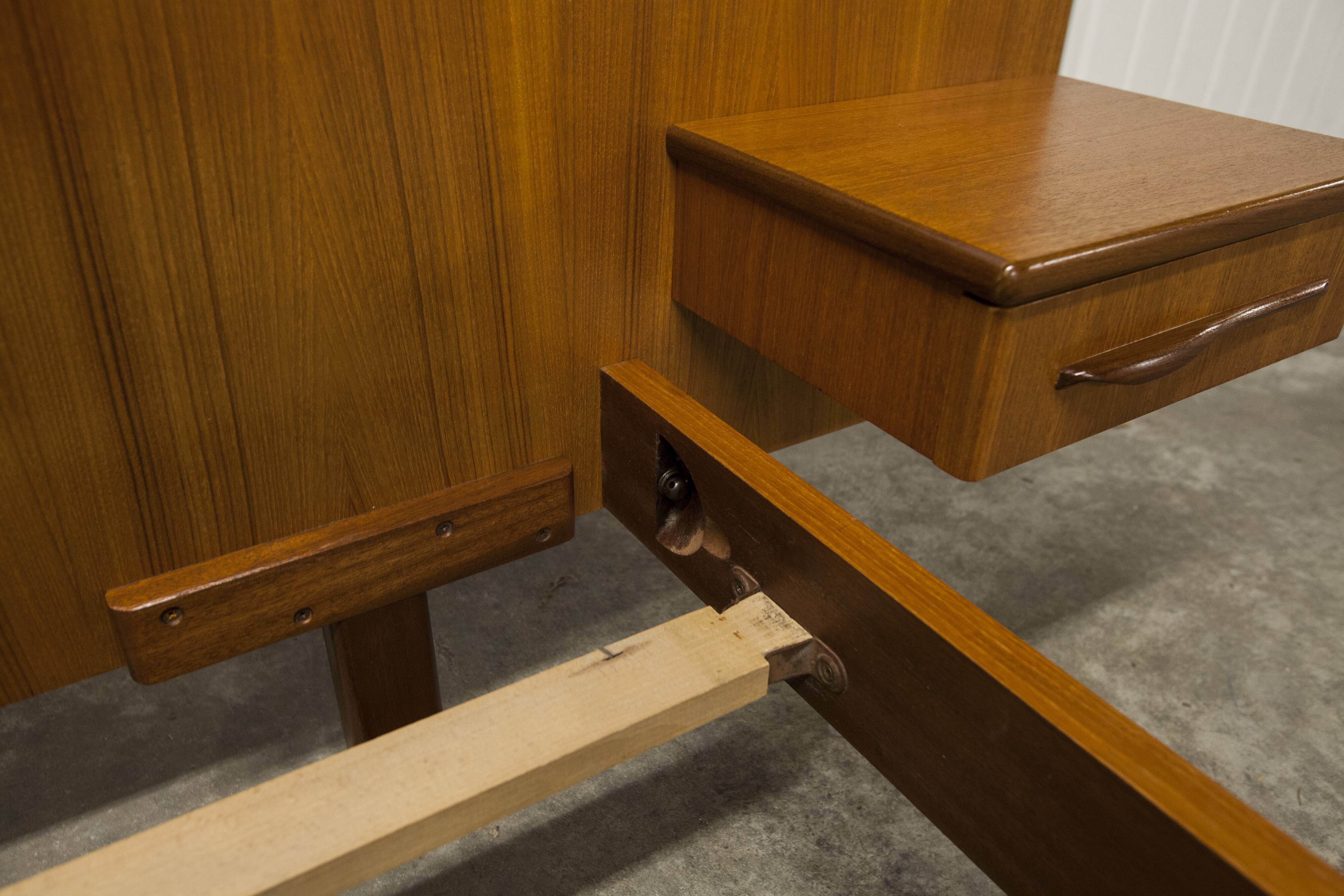 Scandinavian bed 1960 teak