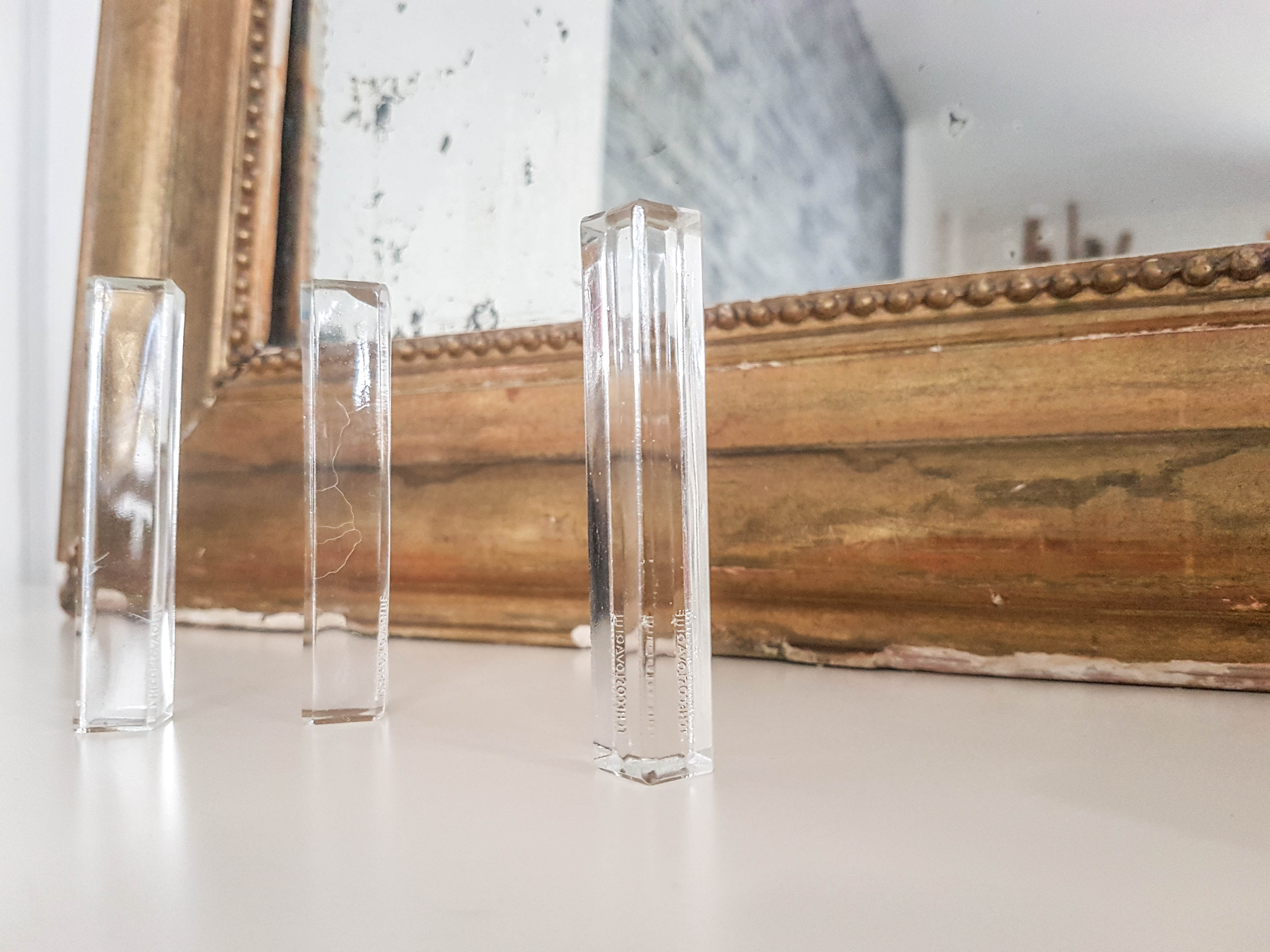 Lot de 6 porte-couteaux en cristal Tchécoslovaque
