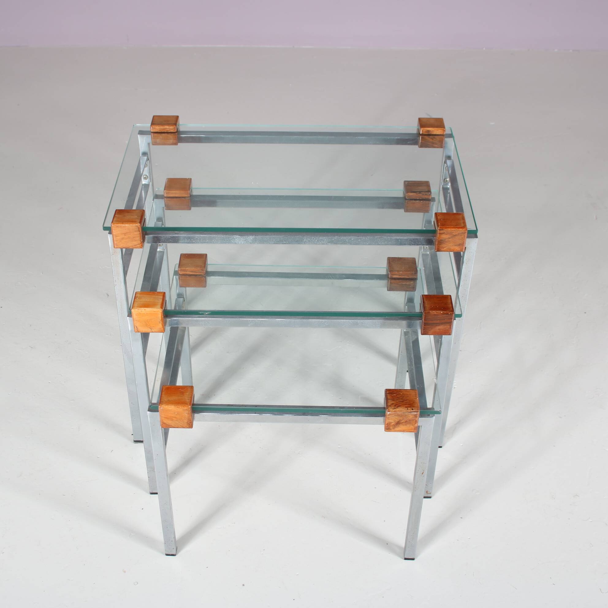 1960s Modern nesting tables from the Netherlands