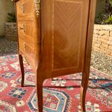 Dresser transition marquetry and bronze style Louis XV