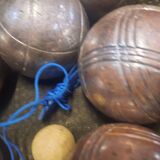 6 anciennes boules de petanque