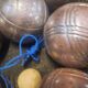 6 old pétanque balls